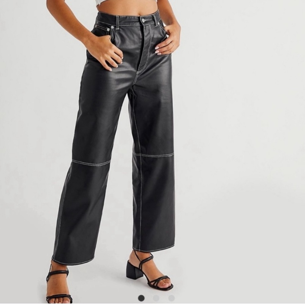 WE THE FREE VEGAN LEATHER PANTS